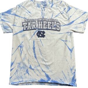 North Carolina Tar Heels Shirt Men’s Medium Tie Dye NCAA Football Short Sleeve